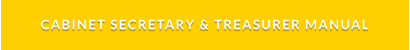 CABINET SECRETARY & TREASURER MANUAL