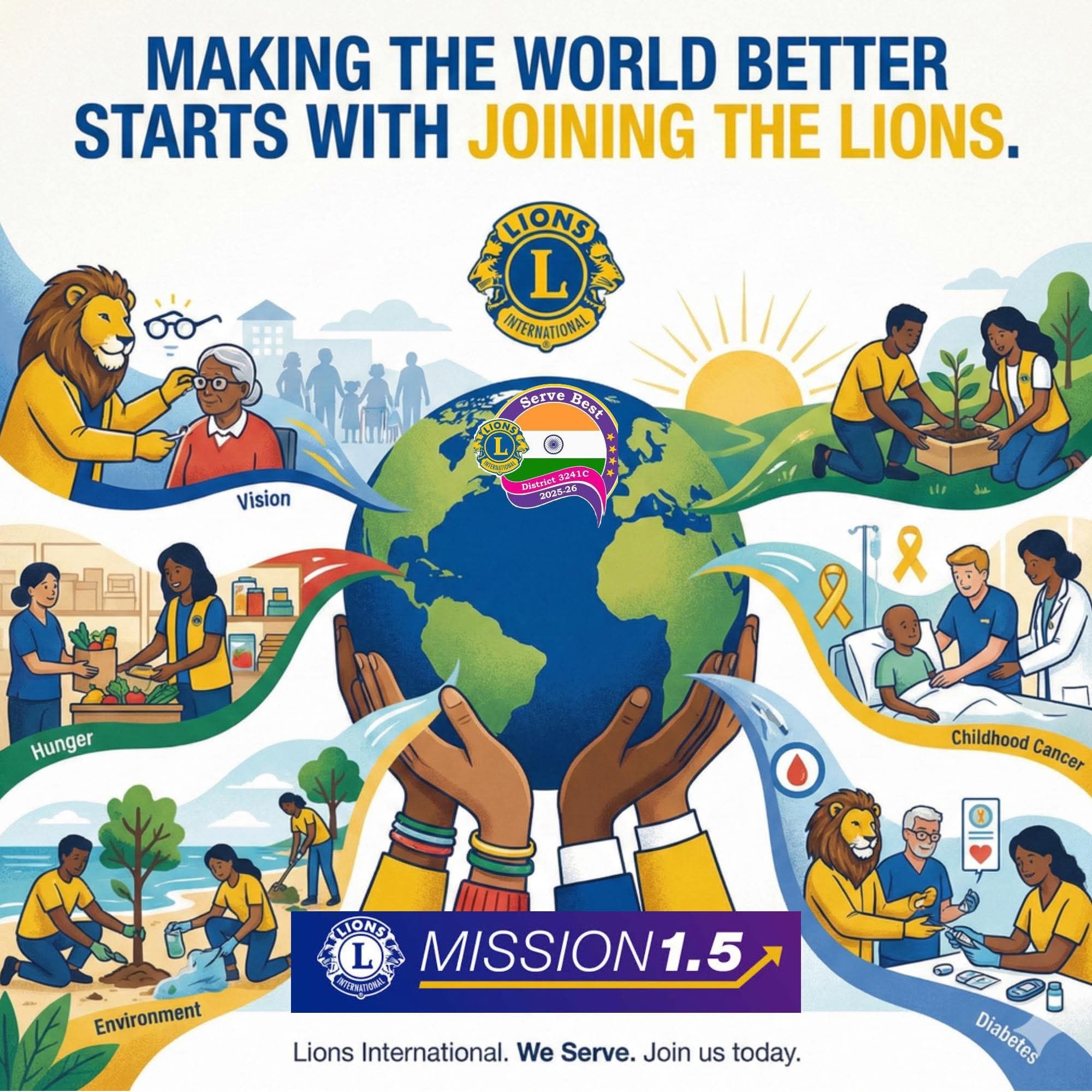 Making the world better place starts with joining the lions club