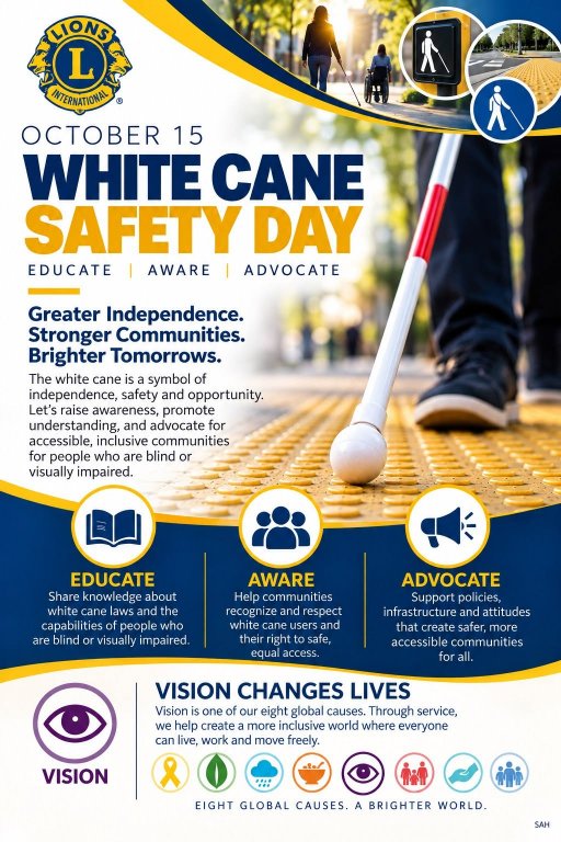 white cane safety day